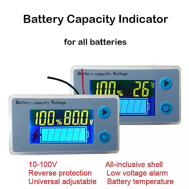 48ボルト60ボルト72ボルト鉛酸 バッテリー 容量インジケータ 電源 Lcd ディスプレイ 温度センサーアラームリチウム鉛酸テスターjs C33 人気の雑貨がズラリ