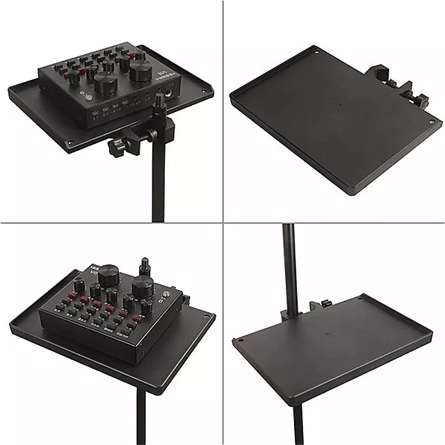 サウンドカードトレイ ライブマイク プラスチックスタンド トレイスタンド ライブスタンド ライブ 三脚ブラケット アクセサリー 放送 ドラム 