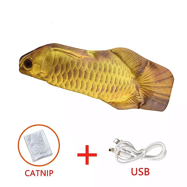 魚の形 をした柔らかい 電子 ペット の おもちゃ 猫 形をした 電気 Usb 充電器 シミュレーション 楽しくて噛む ゲーム用品 ドロップ シッピング 最大72 オフ