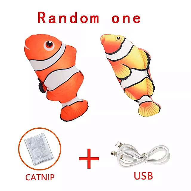 猫 用の柔らかい 電子 魚の形 をした おもちゃ Usb 充電 付きの シミュレーションゲーム 売れ筋介護用品も