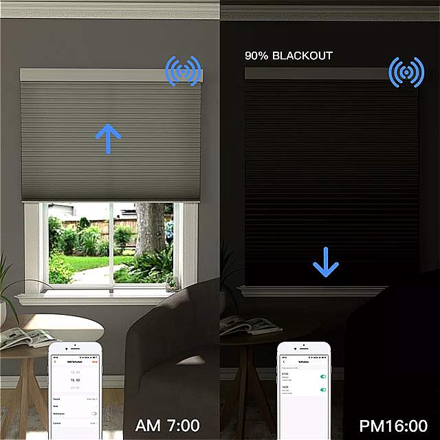 Tuya-充電式シャッターWiFi強化バッテリー内蔵のブラインド音声センサーGoogle制御Zemismartブラインドモーター