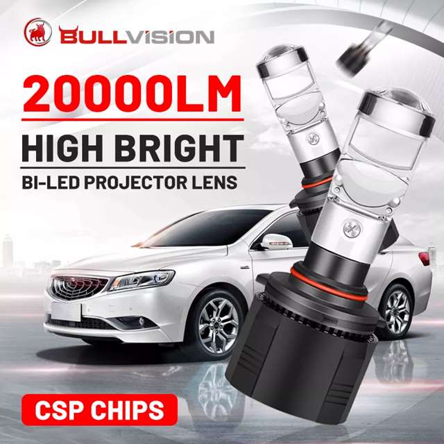 Bi led 車 ヘッドライト ミニ プロジェクター 4個 ロービーム レンズ hsp チップ h4 h7 h8 h9 h11 9005 hb3 9006 hb4