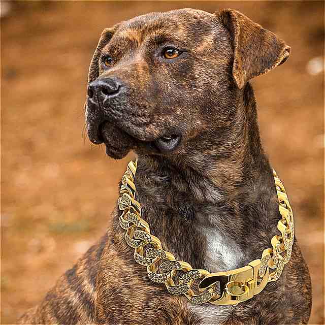 犬用のステンレス鋼の滑り止めの首輪chian耐性ペット用ラインストーン中型および大型犬用ピットブル