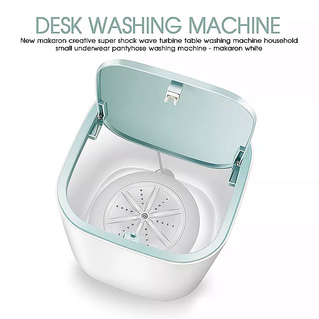 ポータブル 超音波 ターボ 洗濯機 3.8l USB 電源 デスクトップ 衣類 下着 洗濯乾燥機
