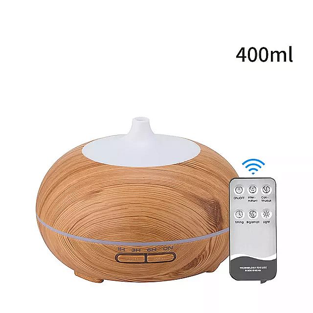 電気 エッセンシャル オイル ディフューザー リモコン 付き 超音波 空気 加湿器 led カラーランプ ミスト ジェネレーター 家庭 用