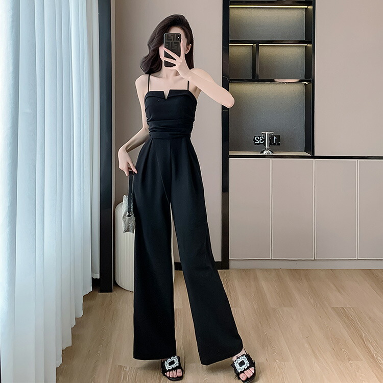 レジャ　【美品】チャイナ　パンツドレス　オールインワン　黒 wm4820215_19.jpg