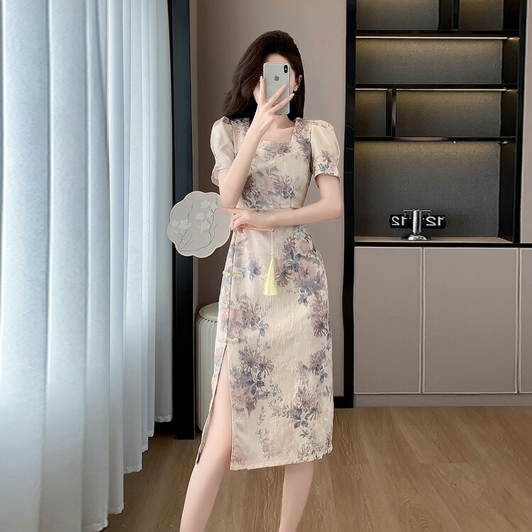 楽天市場】ワンピース チャイナドレス チャイナ風 服