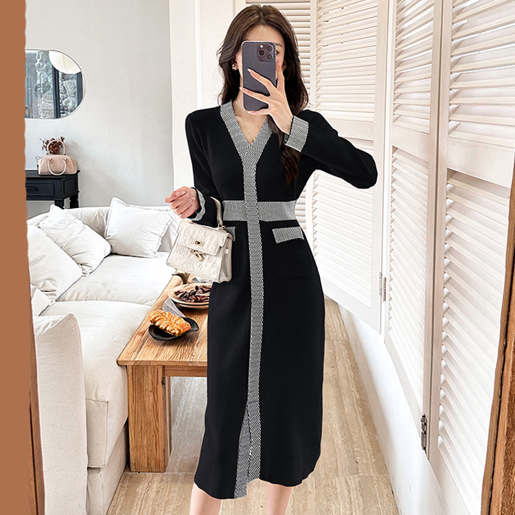 新品✨ニットロングワンピース♡デートや女子会に 楽天市場】ニットワンピース ニット ワンピース レディース