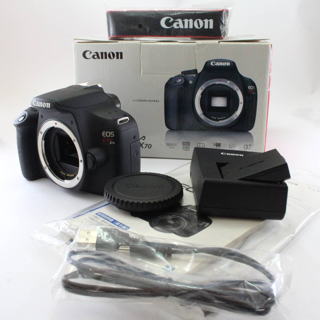 【中古】Canon デジタル一眼レフカメラ EOS Kiss X70 ボディ ブラック KISSX70-BODY|JSH camera 店