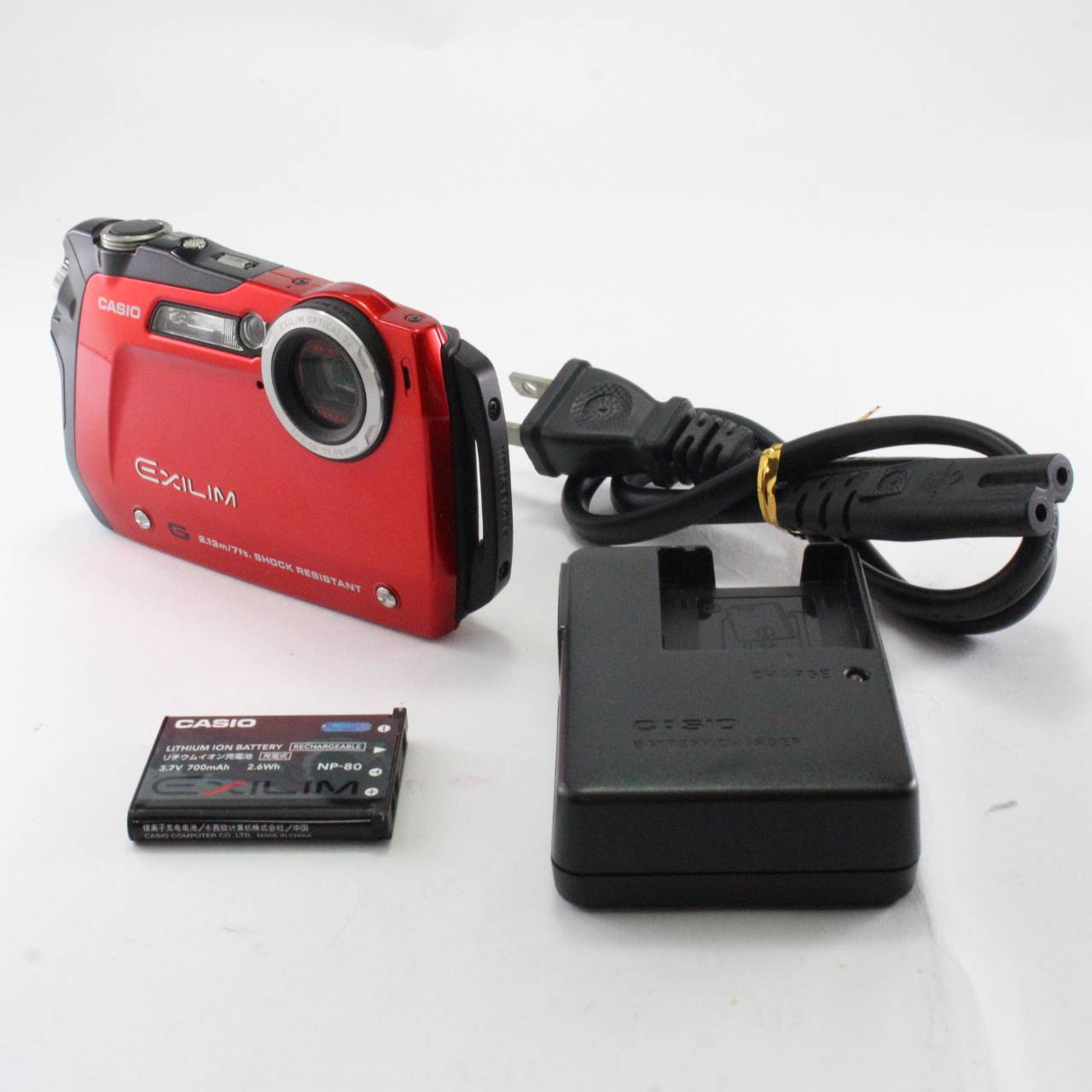 【中古】CASIO デジタル写真機 EXILIM-G 赤いこと EX-G1RD