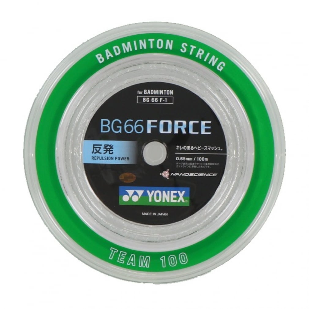 YONEX ヨネックス BG66フォースチーム100 BG66F-1 バドミントン ガット ホワイト