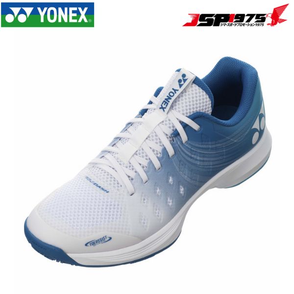 貨物輸送無料  ヨネックス YONEX 庭球シューズ POWER CUSHION AERUSDASH 4 GC/ 力強さ座布団 エアラスダッシュ4GC shtad4ギガサイクル 白いこと×天の原青み 23.0糎 置き目とり捨てる 3E 粘土・砂入り口・入口人工芝用