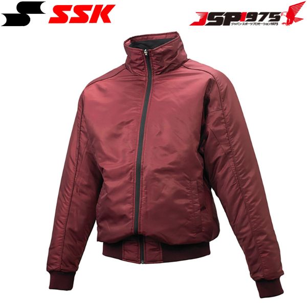 貨物輸送無料 SSK エスエスケイ 地びた厚地の外套 向こう正面盛りだくさんZIP(中綿)  ベイスボール設備 メンズ 原則として 成年者用 野球御召しもの ベイスボール 運動競技 部活 野球クラブ 野球クラブ SSK BASEBALL エンジ M大きさ BWG1008