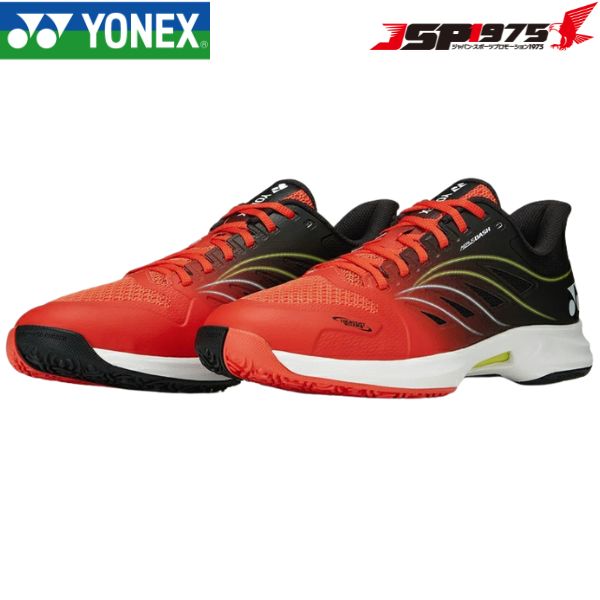 貨物輸送無料 YONEX ヨネックス  力強さ座布団 エアラスダッシュ5 GC 庭球シューズ ユニ一発やる AERUS DUSH 5  オムニ・クレーコート用 フレイムレッド×米国海軍 29.0糎 SHTAD5GC