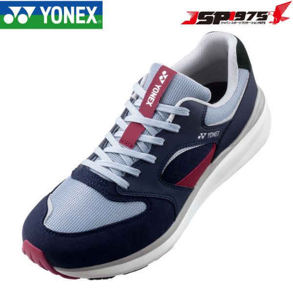 送料無料 ヨネックス YONEX パワークッション123 ウォーキング 097 3.5E ネイビー&times;レッド 26.0cm SHW123｜JSP1975　店