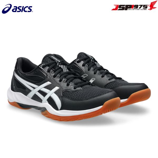 貨物輸送無料 asics アシックス GEL-ROCKET 12 先だつものロケット花火12 排球シューズ ハンドボールシューズ バトミントンシューズ インドア運動競技 座布団性 釣りあい性 男女兼用 ユニ一発やる 24.5糎 黒いこと/白いこと 黒 白 1073A080