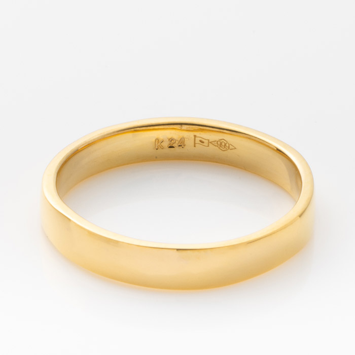 楽天市場】24金 K24 純金 リング 指輪 ゴールド 豪華 平打ち デザイン 