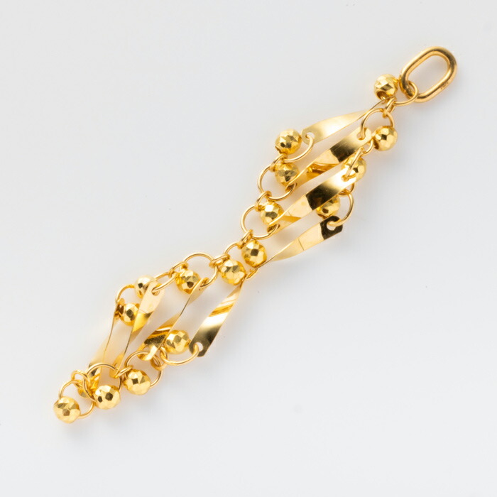 楽天市場】純金 フリンジ ペンダントトップ K24 揺れる ペタル