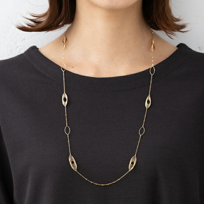 楽天市場】約70cm デザイン チェーン ミラー ネックレス ペーパー