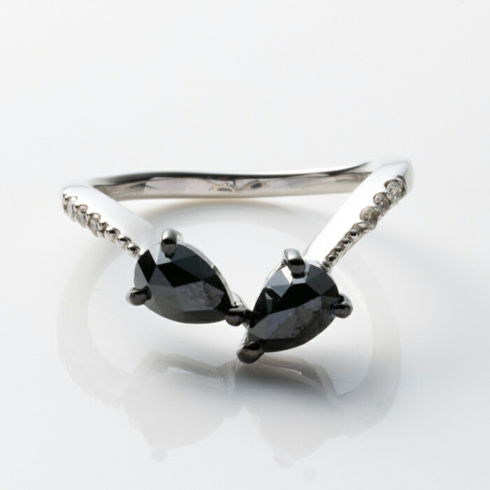 pt950 天然ブラックダイヤハートシェイプリング 楽天市場】Pt950 ブラックダイヤ ハートシェイプ リング 0.67