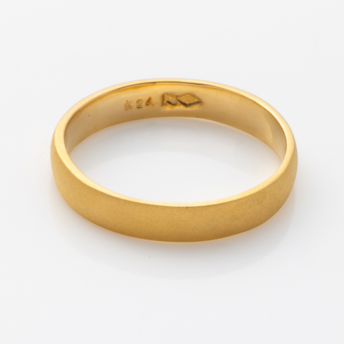 楽天市場】24金 K24 純金 リング 指輪 ゴールド 豪華 平打ち デザイン 