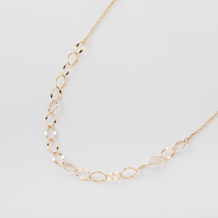 リーフデザインロングネックレス 約80cm 約3.0g K18ネックレス 18金 ネックレス レディース K18ネックレス イエロー ゴールドネックレス J-STUDIO(ジェイスタジオ) フリルのようなアウトラインが愛らしいデザインのK18ロングネックレス ロングネックレス K18 imagine ロングネックレス 18金 18k ゴールド 地金 チェーン 80cm ロング シンプル レディース