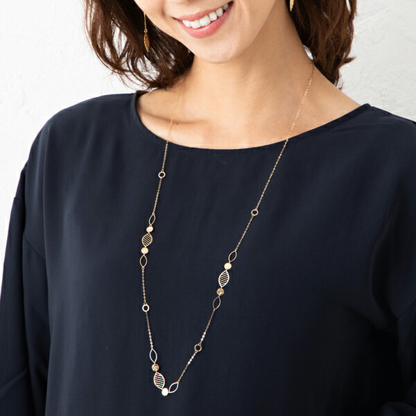 魅力的な 楽天市場 リーフデザインロングネックレス 長さ約80cm 重さ約3g K18ネックレス 18金 ネックレス レディース K18ネックレス ゴールドネックレス K18 J Studio ジェイスタジオ 流行に Www Tadawul Ly