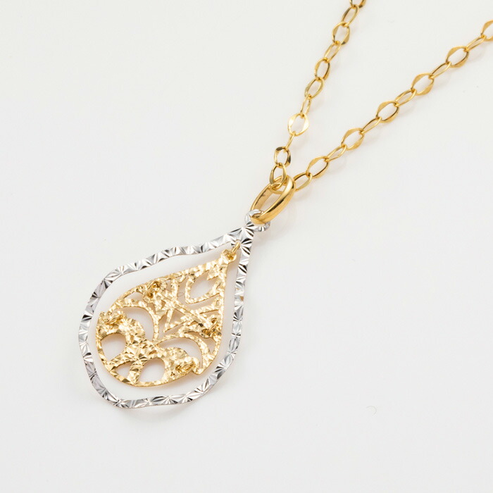 18金 k18 コンビカラー　透かし模様　リバーシブル　ペンダントトップ 楽天市場】コンビカラー 星 デザイン 透かし ペンダントトップ