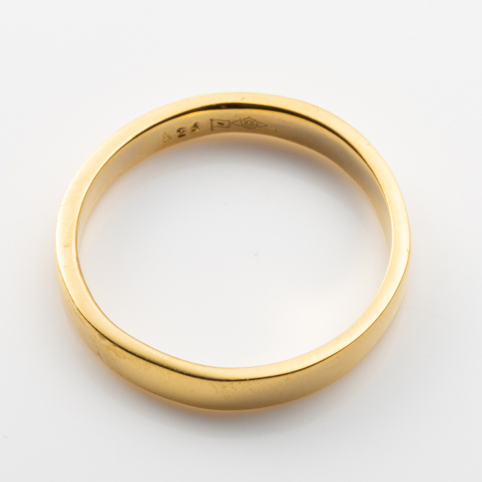 楽天市場】24金 K24 純金 リング 指輪 ゴールド 豪華 平打ち デザイン