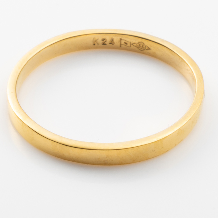 楽天市場】24金 K24 純金 リング 指輪 ゴールド 豪華甲丸デザイン 約 