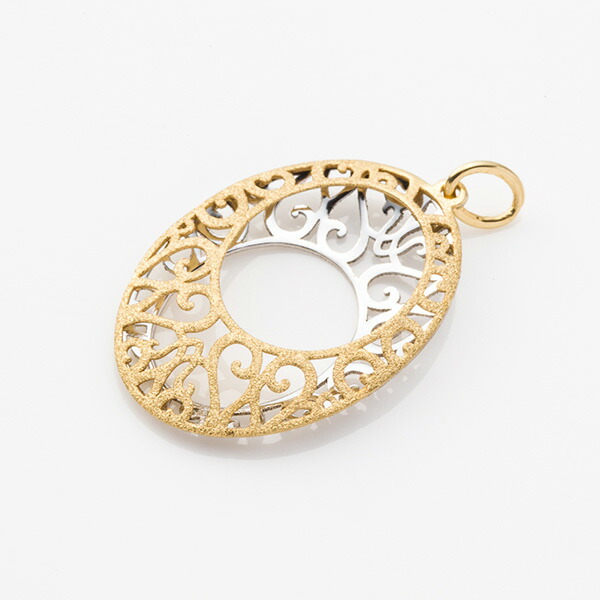 楽天市場】透かしデザイン ペンダントトップ ゴールド K18/WG