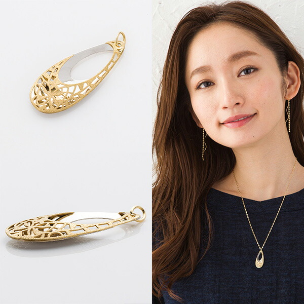 k18 18金 ペンダントトップ 透かしデザイン ネックレス チャーム 透かしデザイン ボールモチーフ K18 WG ペンダントトップ ゴールド 18