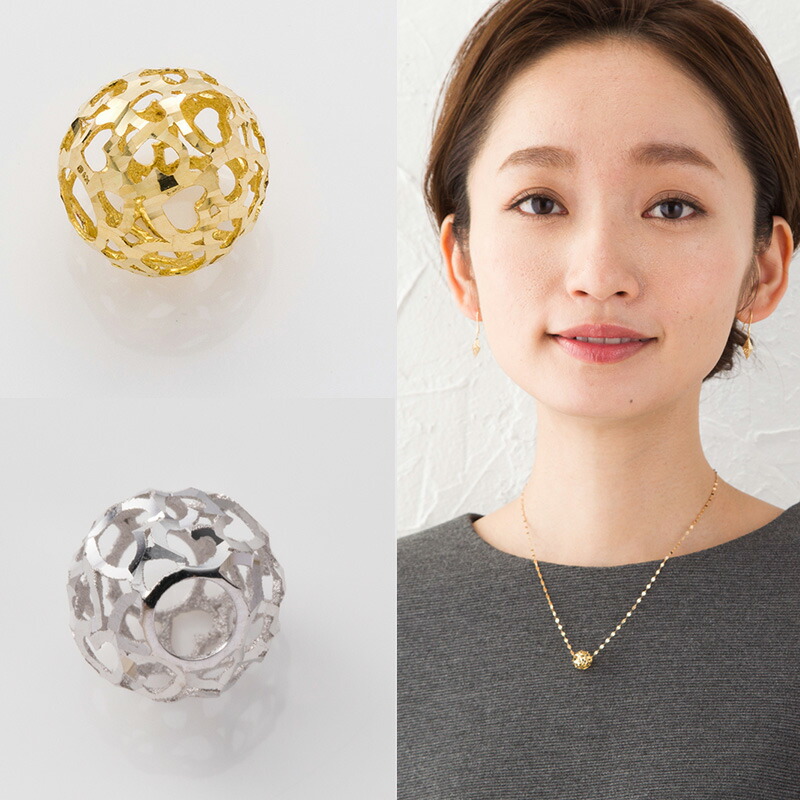 楽天市場】ミラーボールデザイン カットボール チェーン K18 YG