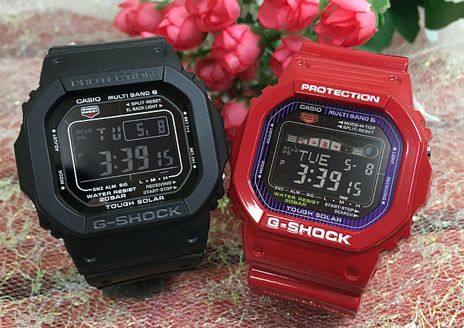 【愛の証 一緒にタフな時を刻もう】ペアウオッチ gショックGショック ペア G-SHOCK BABY-G ペアウォッチ カシオ 2本セット 電波ソーラー デジタル アナデジ GW-M5610U-1BJF GWX-5600C-4JF|時計のジュエリータイム ムラタ