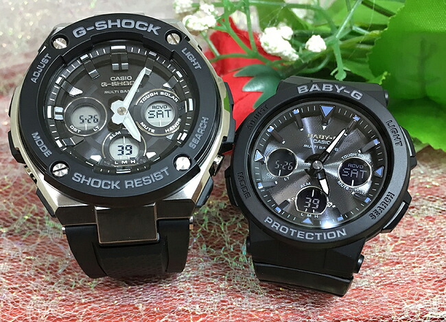 【楽天市場】恋人たちのGショックペア G-SHOCK BABY-G ペアウォッチ カシオ 2本セット アナデジ GST-W300G-1A1JF BGA -2500-1AJF ラッピング無料 : 時計のジュエリータイム ムラタ