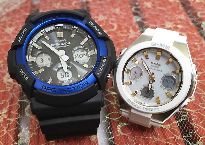 【愛の証 一緒にタフな時を刻もう】ペアウオッチ gショックGショックペアウォッチg-ショック G-SHOCK BABY-G GAW-100B-1A2JF MSG-W100-7A2JF 電波ソーラー カシオ 2本セット人気 婚約 夫婦 高級 クリスマス プレゼント おすすめ|時計のジュエリータイム ムラタ