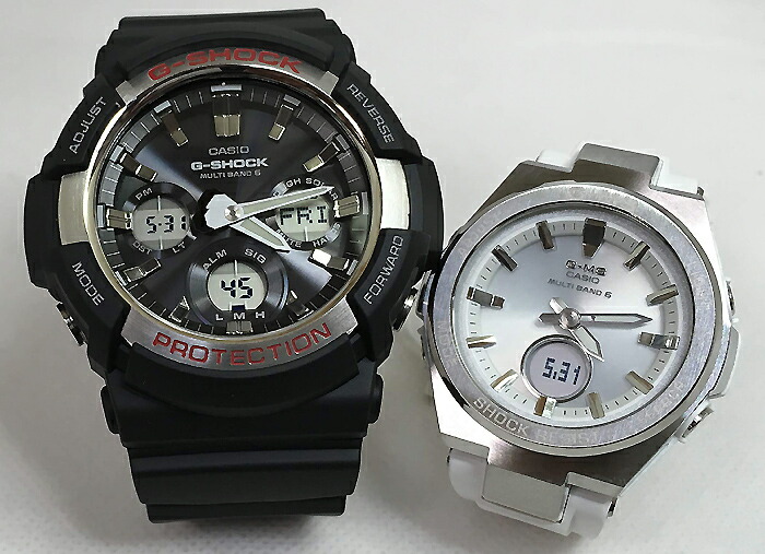 【愛の証 一緒にタフな時を刻もう】Gショックペアウオッチ G-SHOCK BABY-G ペア腕時計 カシオ 2本セット 電波ソーラー GAW-100-1AJF MSG-W200-7AJF人気 ラッピング無料 誕生日 御祝い 銀婚式 結婚記念日 婚約 婚約夫婦 高級クリスマス プレゼント|時計のジュエリータイム ムラタ