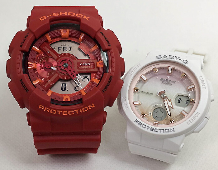 【愛の証 一緒にタフな時を刻もう】Gショックペアウオッチ G-SHOCK BABY-G ペア腕時計 カシオ 2本セット GA-110AC-4AJFBGA-250-7A2JF人気 婚約　夫婦 高級　クリスマス プレゼント おすすめ誕生日 御祝い還暦 銀婚式結婚記念日バレンタイン 婚約｜時計のジュエリータイム　ムラタ