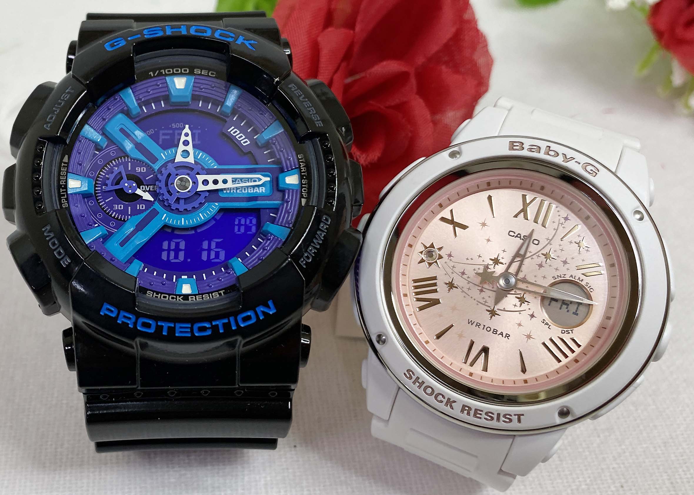 売上実績no 1 Gショック 2本セット カシオ ペア腕時計 Baby G G Shock ペア Gショック ペアウオッチ 恋人たちのgショック ベビーg クリスマスプレゼント あす楽対応 メッセージカード手書きします G Shock ラッピング無料 人気 Bga 150st 7ajf Ga 110hc 1ajf アナデジ