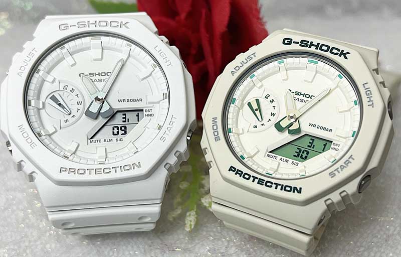 【愛の証 一緒にタフな時を刻もう】Gショック ペアウオッチ G-SHOCK BABY-G ペア腕時計 カシオ 2本セット GA-2100-7A7JFGMA-S2100GA-7AJFギフト 人気 婚約夫婦 高級クリスマス プレゼント おすすめ誕生日 御祝い還暦 銀婚式 結婚記念日婚約|時計のジュエリータイム ムラタ