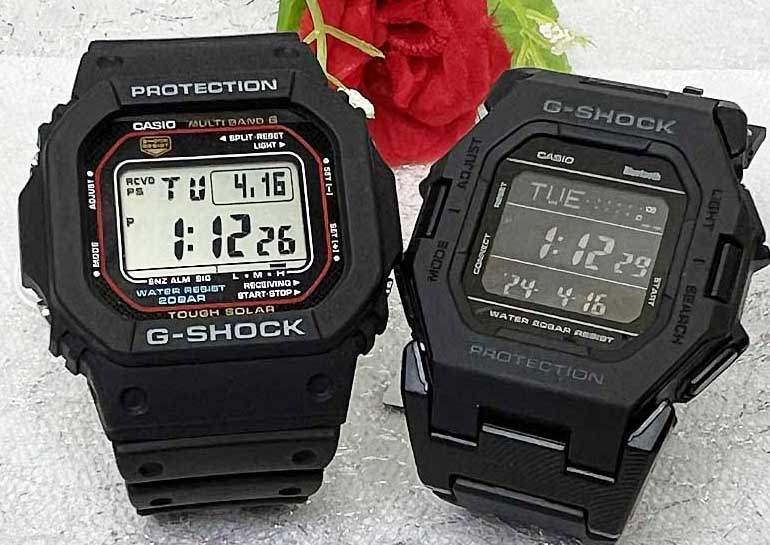 【愛の証 一緒にタフな時を刻もう】ペアウオッチ gショックGショック ペアウオッチ G-SHOCK ペア腕時計 カシオ GW-M5610U-1JFGD-B500-1JF プレゼント ギフト クリスマス 誕生日 御祝い還暦 銀婚式 結婚記念日 バレンタイン 婚約|時計のジュエリータイム ムラタ