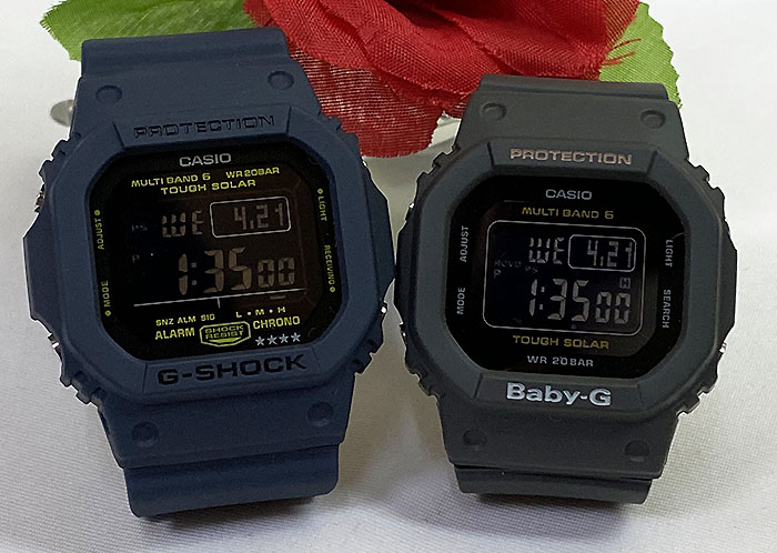 売り切れ必至 恋人たちのgショックペアウォッチ G Shock Baby G ペア腕時計 カシオ 2本セット 電波ソーラー Gショック Gw M5610nv 2jf Bgd 5000uet 8jf 人気 ラッピング無料 手書きのメッセージカードお付けします あす楽対応 クリスマスプレゼント 時計の