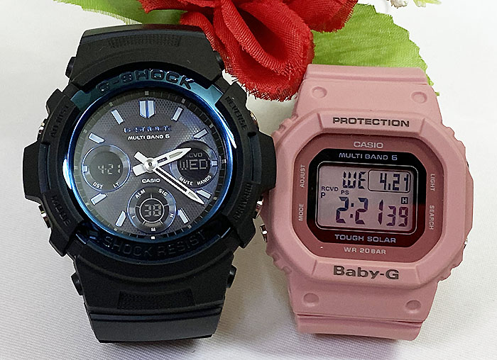 楽天ランキング1位 楽天市場 恋人たちのgショックペアウォッチ G Shock Baby G ペア腕時計 カシオ 2本セット 電波ソーラー Gショック Awg M100a 1ajf Bgd 5000uet 4jf 人気 ラッピング無料 手書きのメッセージカードお付けします あす楽対応 クリスマスプレゼント