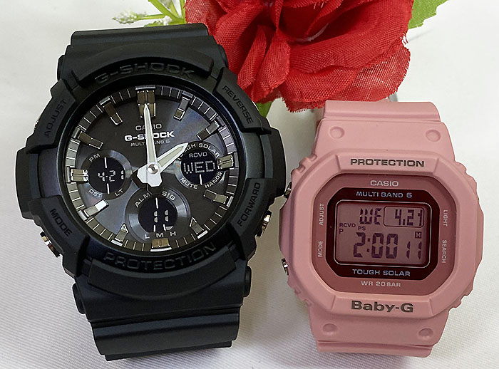 お歳暮 楽天市場 恋人たちのgショックペアウォッチ G Shock Baby G ペア腕時計 カシオ 2本セット 電波ソーラー Gショック Gaw 100b 1ajf Bgd 5000uet 4jf 人気 ラッピング無料 手書きのメッセージカードお付けします あす楽対応 クリスマスプレゼント 時計の