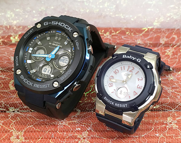 【愛の証 一緒にタフな時を刻もう】ペアウオッチ gショック G-SHOCK BABY-G ペアウォッチ カシオ 2本セット アナデジ GST-W300G-1A2JF BGA-1100-2BJF 人気 婚約　夫婦 高級　クリスマス プレゼント おすすめ｜時計のジュエリータイム　ムラタ