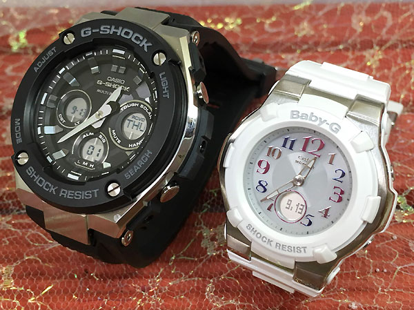 【愛の証 一緒にタフな時を刻もう】Gショックペア G-SHOCK BABY-G ペアウォッチ カシオ 2本セット 電波ソーラー GST-W300-1AJF BGA-1100GR-7BJF人気 婚約 夫婦 高級 クリスマス プレゼント おすすめ|時計のジュエリータイム ムラタ