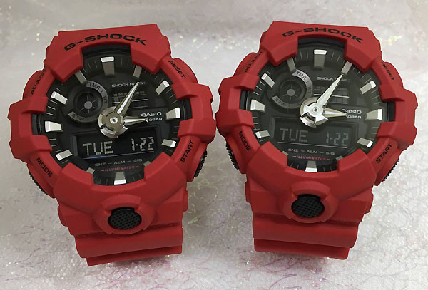 激安単価で 楽天市場 恋人たちのgショックペアウオッチ G Shock ペア腕時計 カシオ 2本セット Gショック アナデジ Ga 700 4ajf 人気 レッド 双子コーデ ラッピング無料 手書きのメッセージカードお付けします あす楽対応 時計のジュエリータイム ムラタ 第1位獲得
