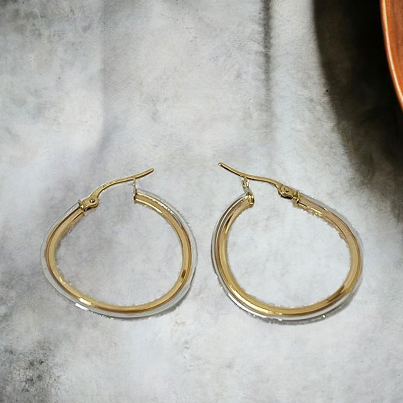 楽天市場】ウノアエレ フープピアス K18YG イエローゴールド