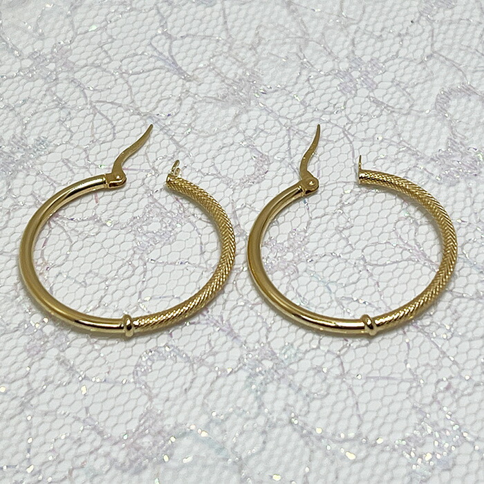 楽天市場】ウノアエレ フープピアス K18YG イエローゴールド