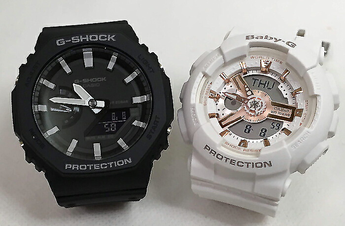 高知インター店 恋人たちのgショック ペアウオッチ G Shock Baby G ペア腕時計 カシオ 2本セット Gショック ベビーg Ga 2100 1ajf Ba 110rg 7ajf プレゼント ギフト ラッピング無料 メッセージカード G Shock クリスマス プレゼント 愛の証 時計のジュエリータイム